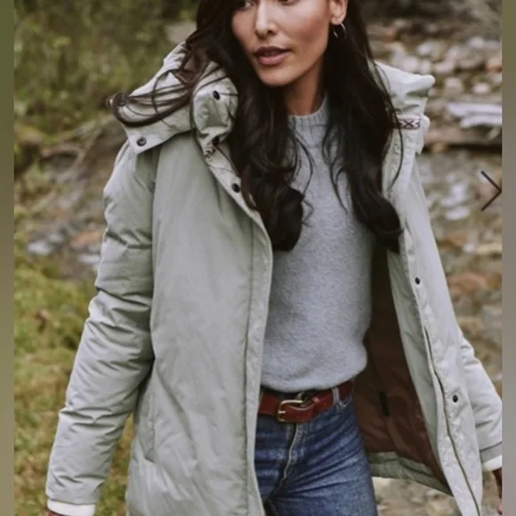 NWT Faherty Chalet Puffer Coat in Sage Green- Multiple Sizes Available - Picture 5 of 16